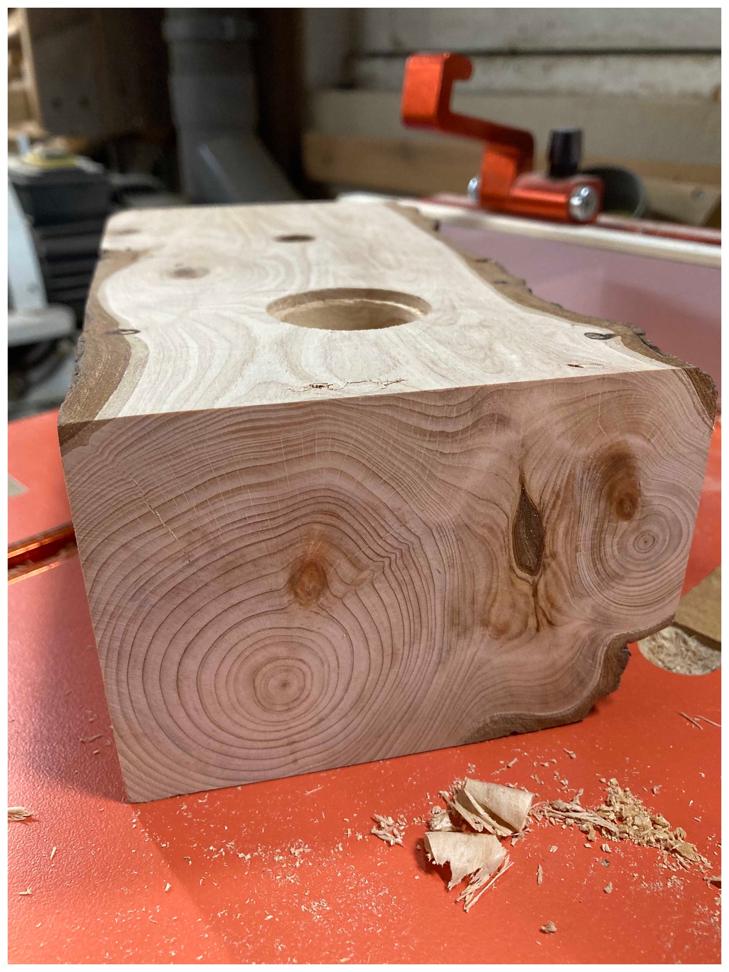 Lampe en thuya massif – vintage et design