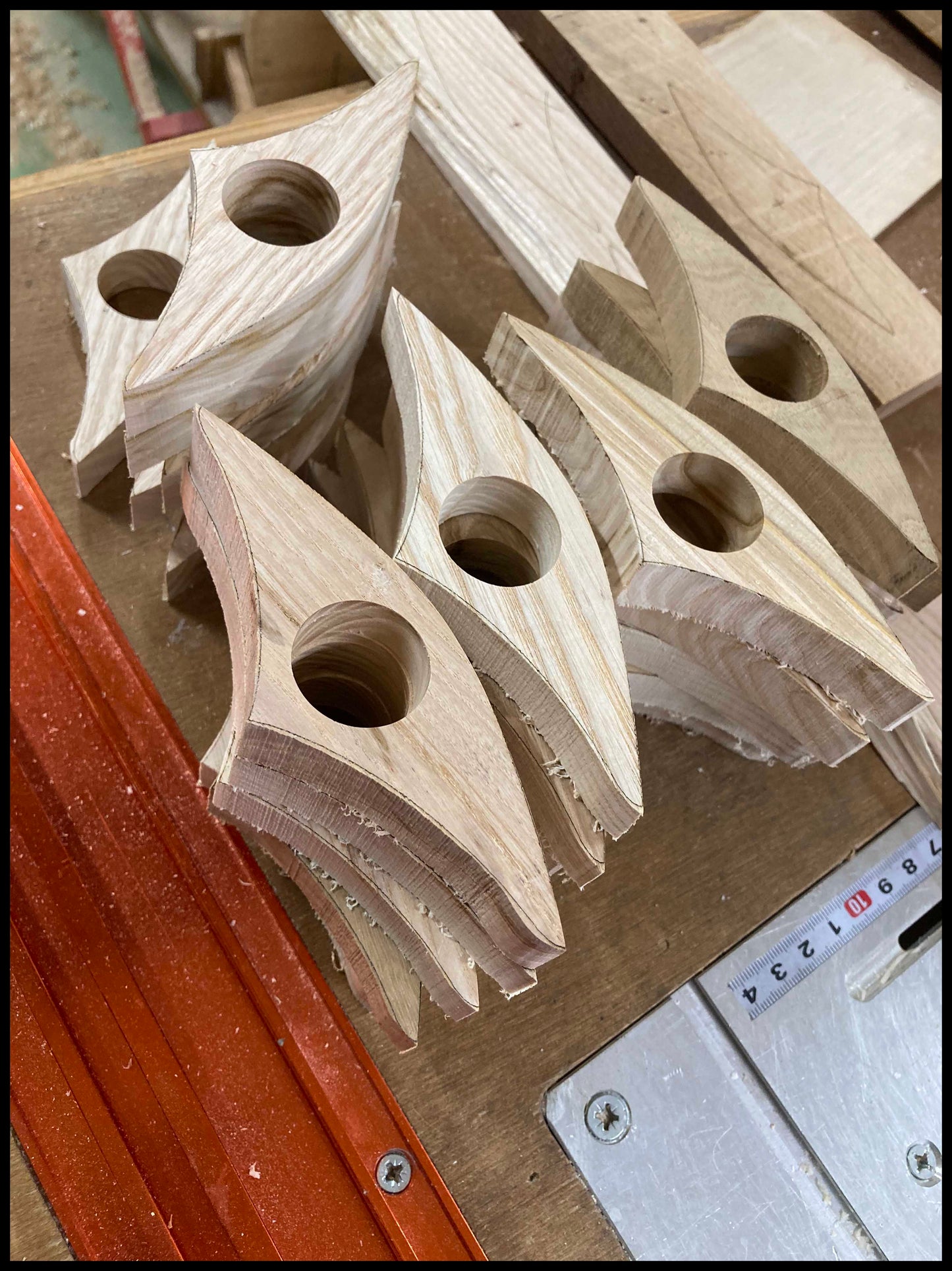 Bague de lecture en bois massif issus d'essences locales