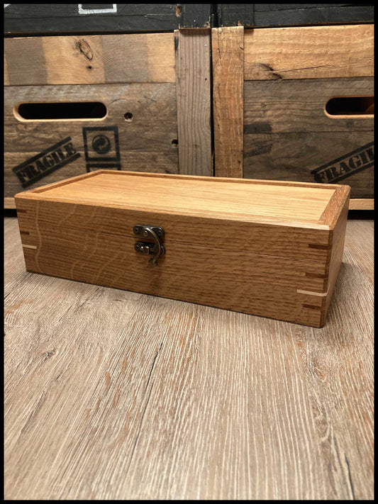 Jewelry box in solid ash and apple wood: La Pomme frênette