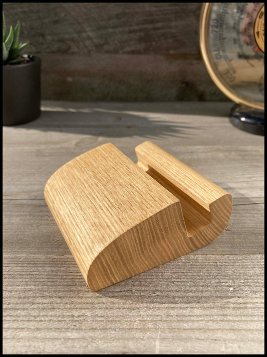 Telephone stand in solid ash wood: a Téléphofrêne