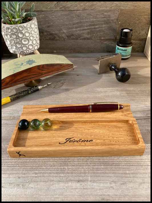 Customizable pencil case in solid oak wood: the Plumancien